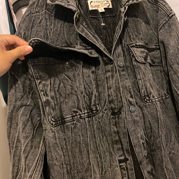 NWOT Vintage Oversized Denim Jacket - Picture 3 of 5